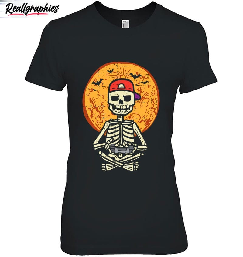  Cool Skeleton Baseball T-Shirt - Moon T-Shirt