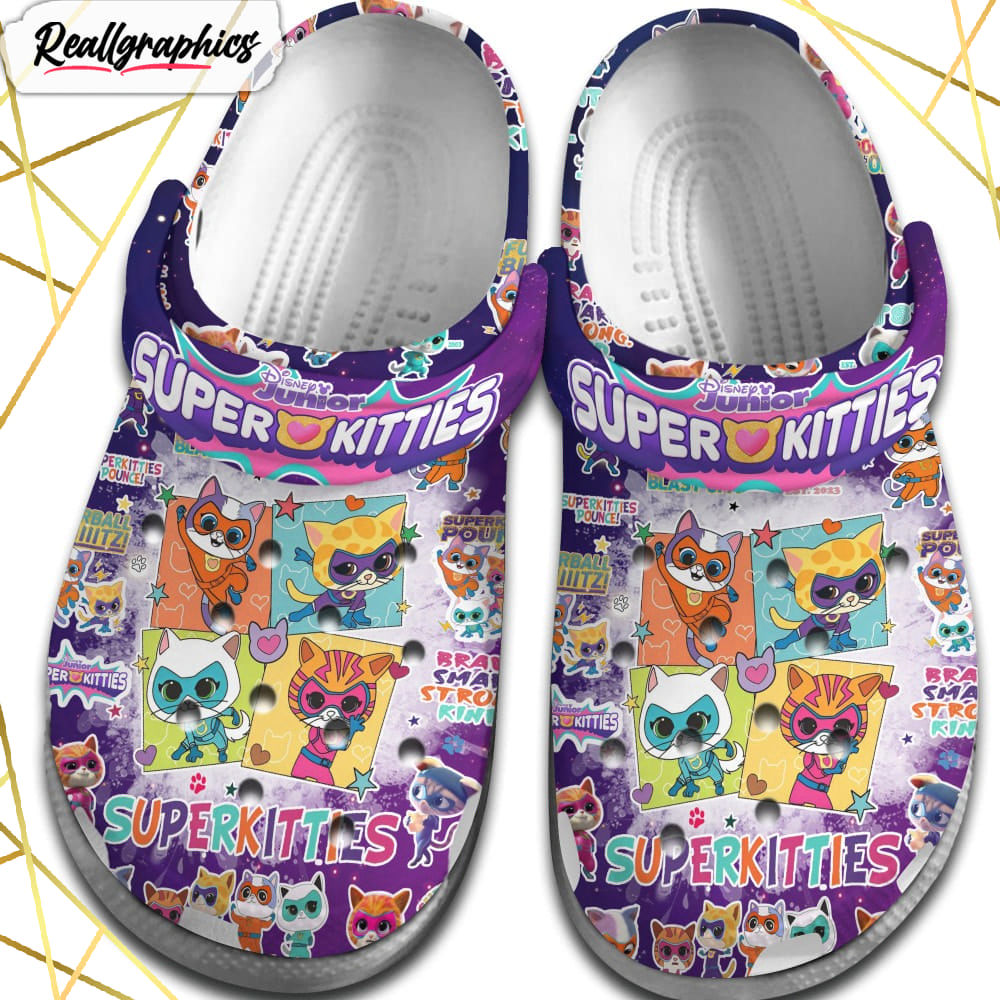 superkitties cartoon crocs shoes