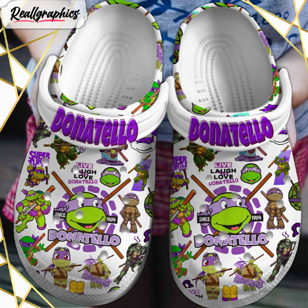 teenage mutant ninja turtles, donatello cartoon crocs