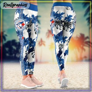 Toronto Blue Jays MLB Custom Name Flower And Leaf Pattern Tropical