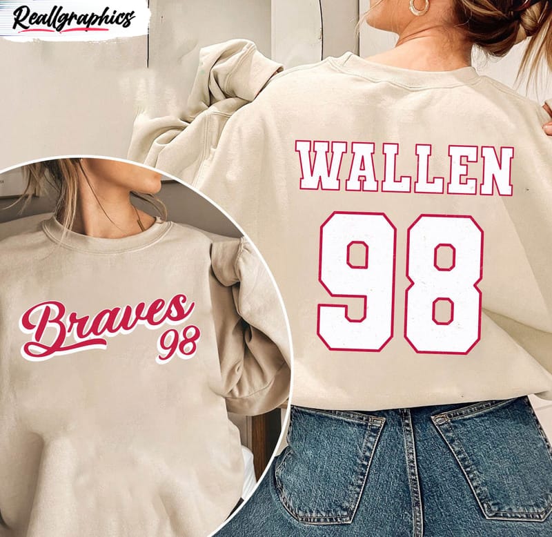 Vintage 98 Braves Shirt, Wallen 98 Unisex T-shirt Crewneck