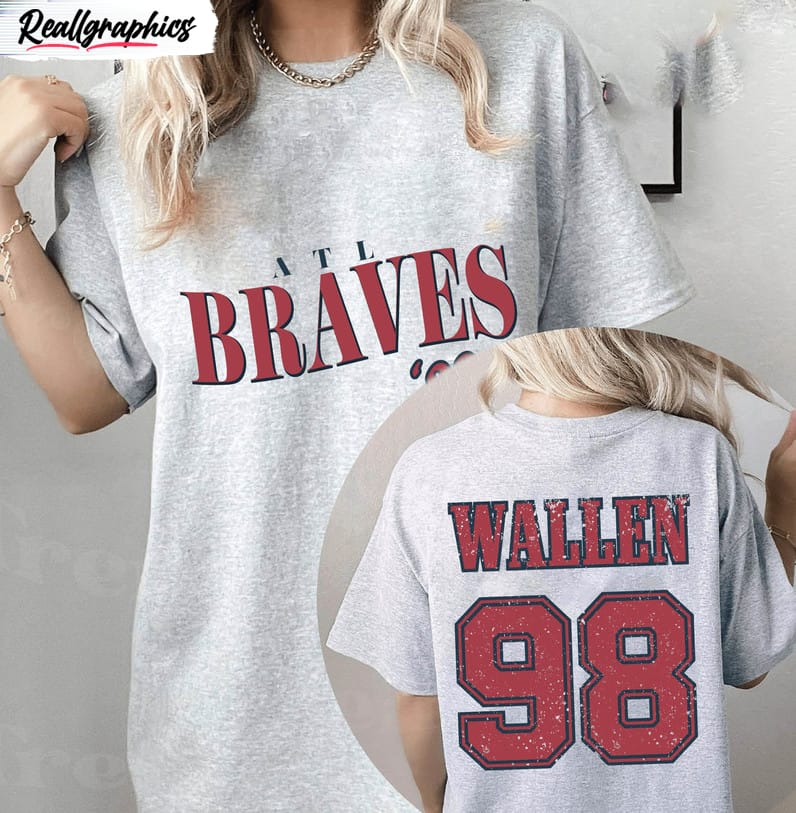 Vintage Wallen Braves98 Shirt, Comfort Colors Wallen Braves Crewneck Unisex  T-shirt - Reallgraphics