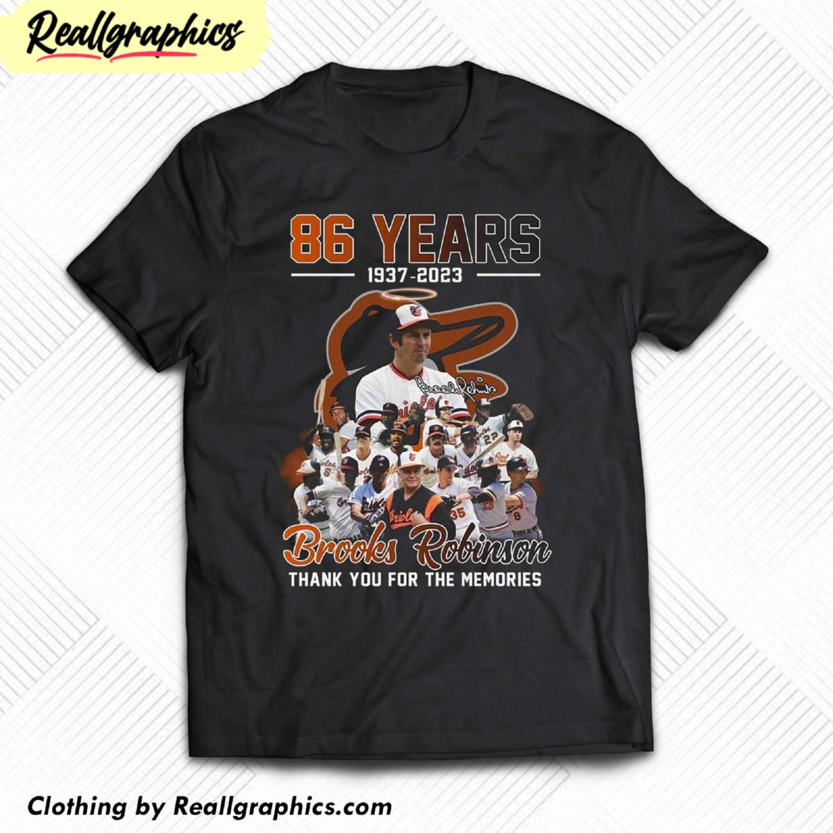 86 years 1937 – 2023 brooks robinson thank you for the memories shirt