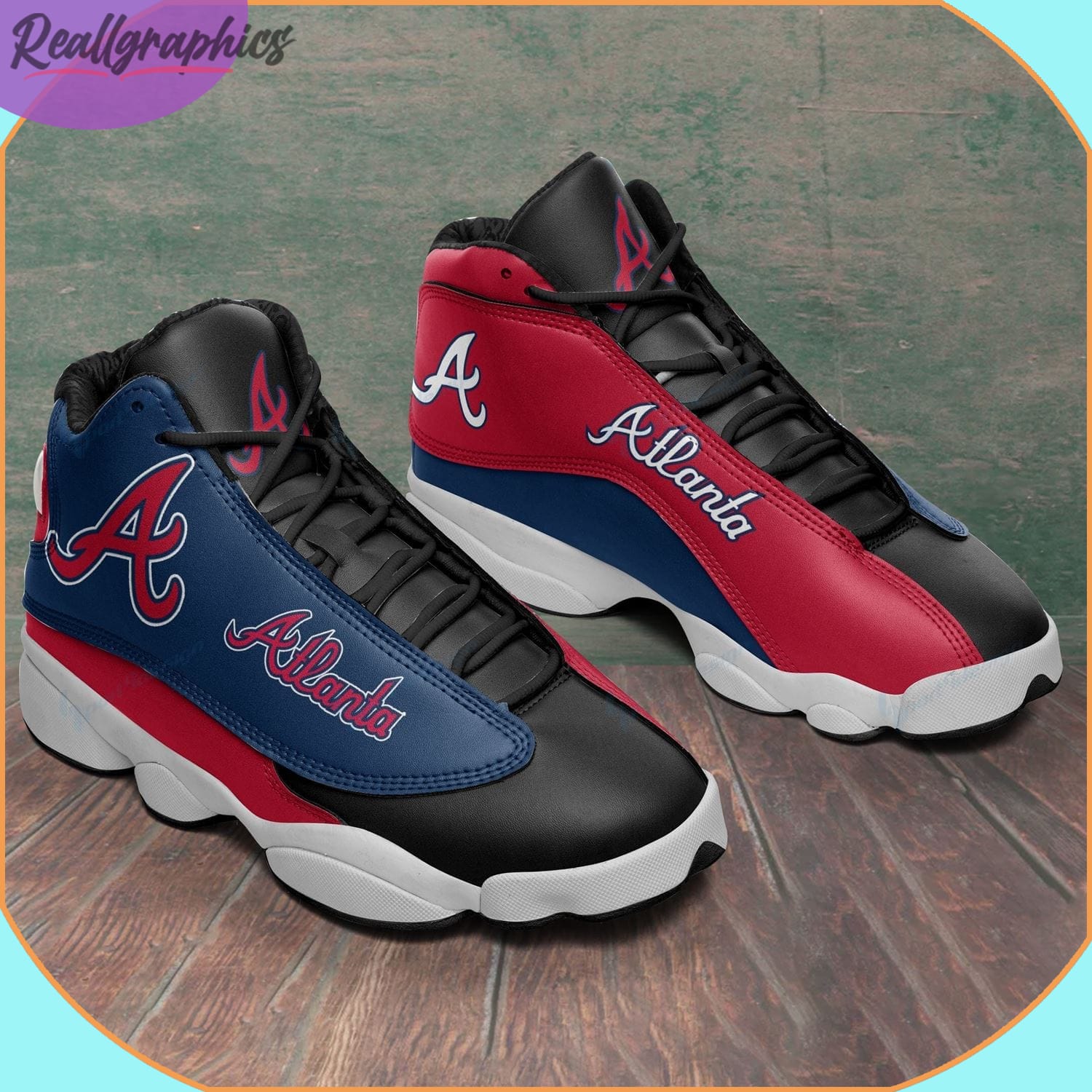 Atlanta Braves Mlb Atlanta Braves Custom Sneakers It125 Air Jordan Shoes -  Inktee Store