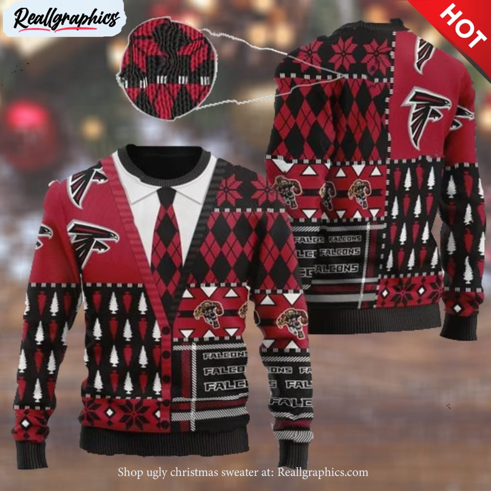 Atlanta Falcons Ugly Christmas Sweater 3D Gift For Fans