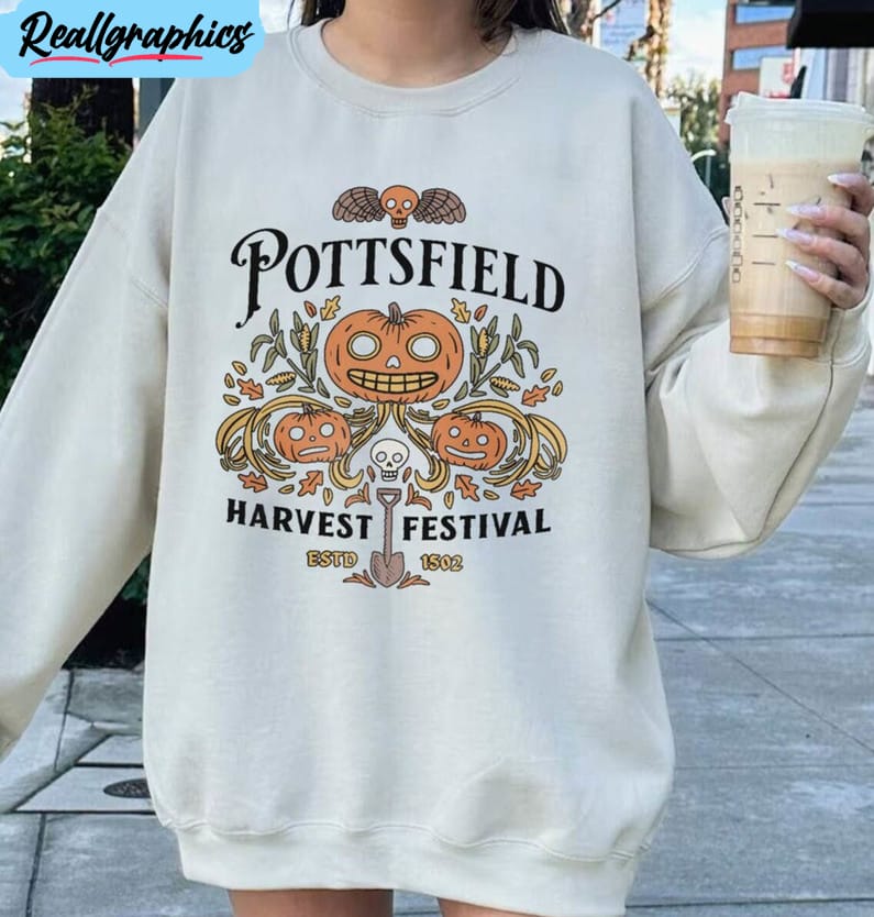 awesome pottsfield harvest festival shirt, cute autumn harvest sweatshirt unisex hoodie