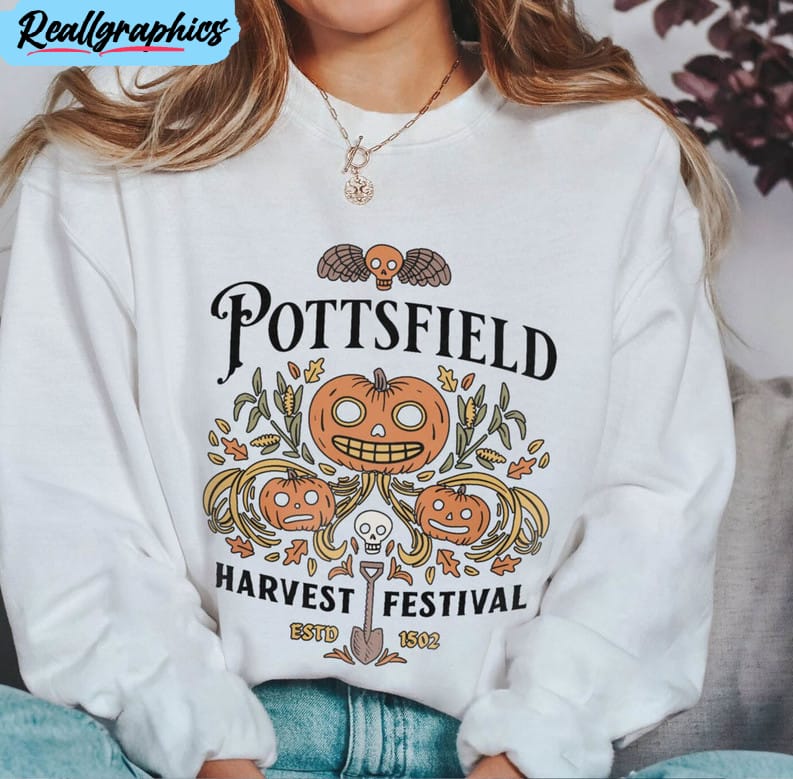 awesome pottsfield harvest festival shirt, cute autumn harvest sweatshirt unisex hoodie