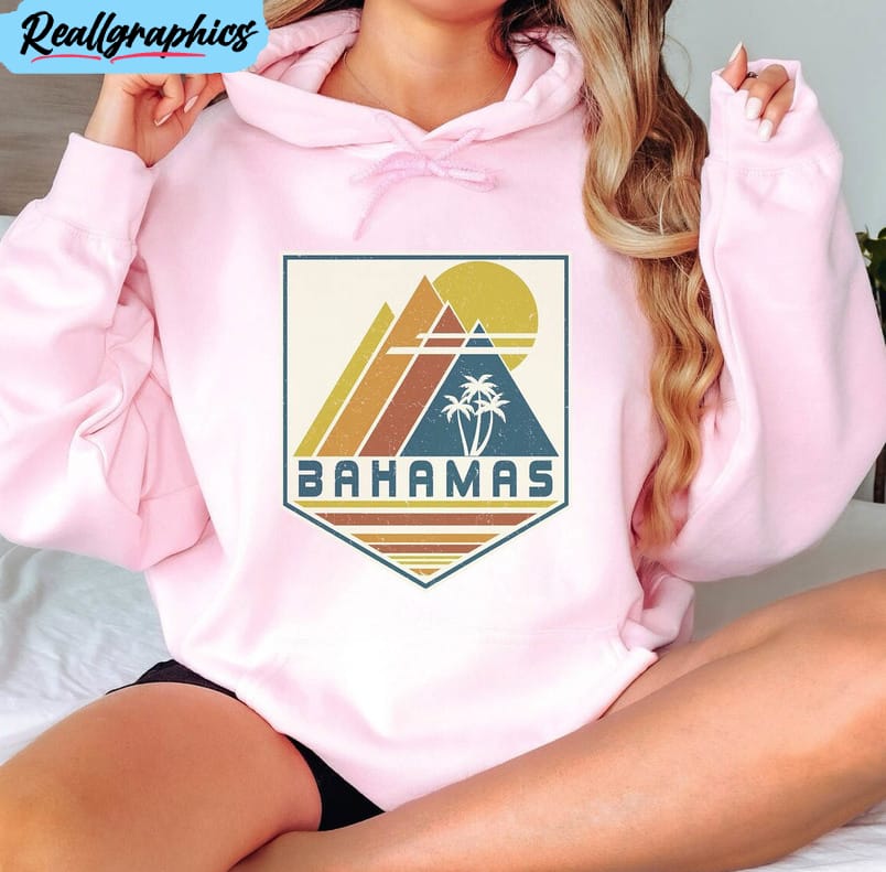 bahamas vintage shirt, souvenir group matching travel unisex hoodie long sleeve