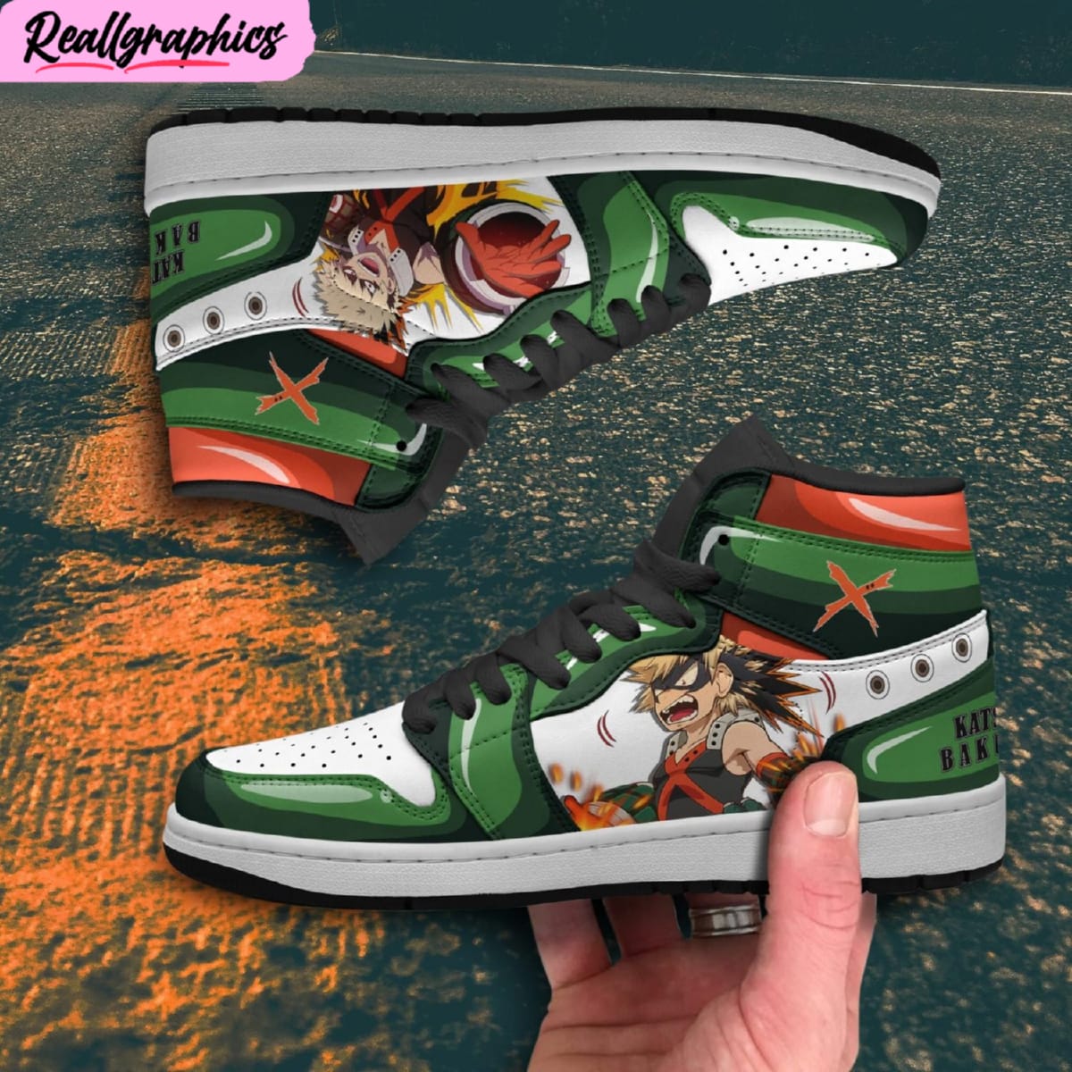 Bakugou Jordan 1 Sneaker Boots, Limited Edition My Here Academia Anime  Shoes - Reallgraphics