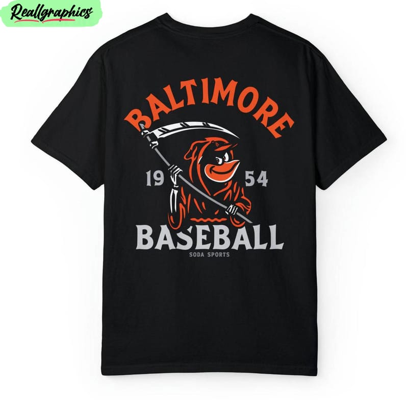 baltimore orioles reaper shirt, trendy tee tops crewneck