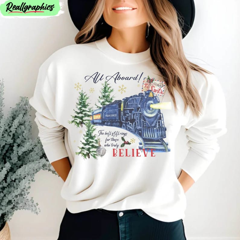 believe polar express shirt, christmas family unisex shirt