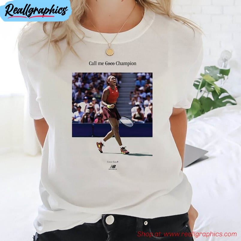 call me coco champion shirt, gauff tennis hoodie crewneck