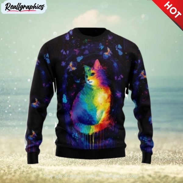 cat-colorful-ugly-christmas-sweater-3d-gift-christmas-funny-1