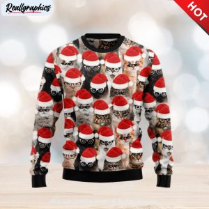 christmas-ugly-sweater-cat-glasses-funny-sweater-gift-for-men-and-women-2