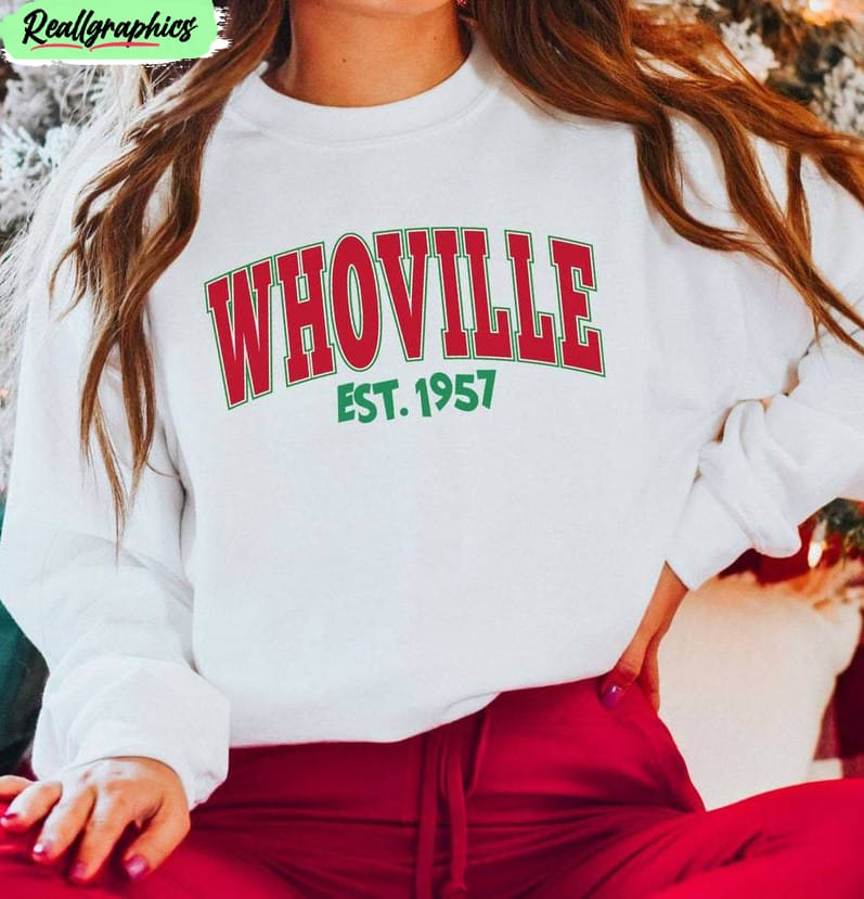 christmas whoville est 1957 shirt, funny christmas unisex shirt