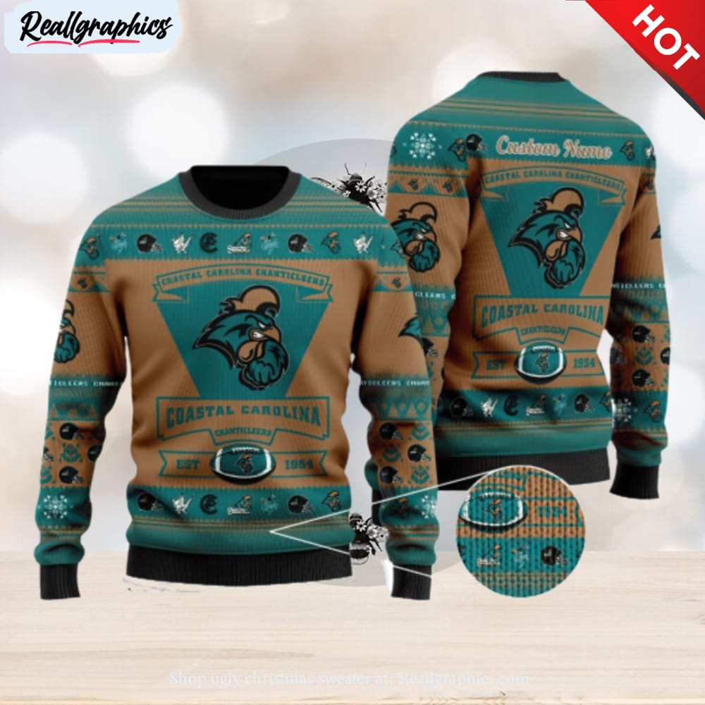 Carolina Panthers White 3D Sweater Christmas Gift