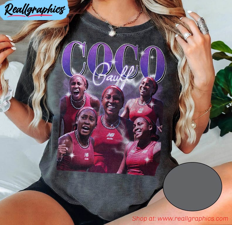 coco gauff vintage shirt, call me coco champion sweater crewneck