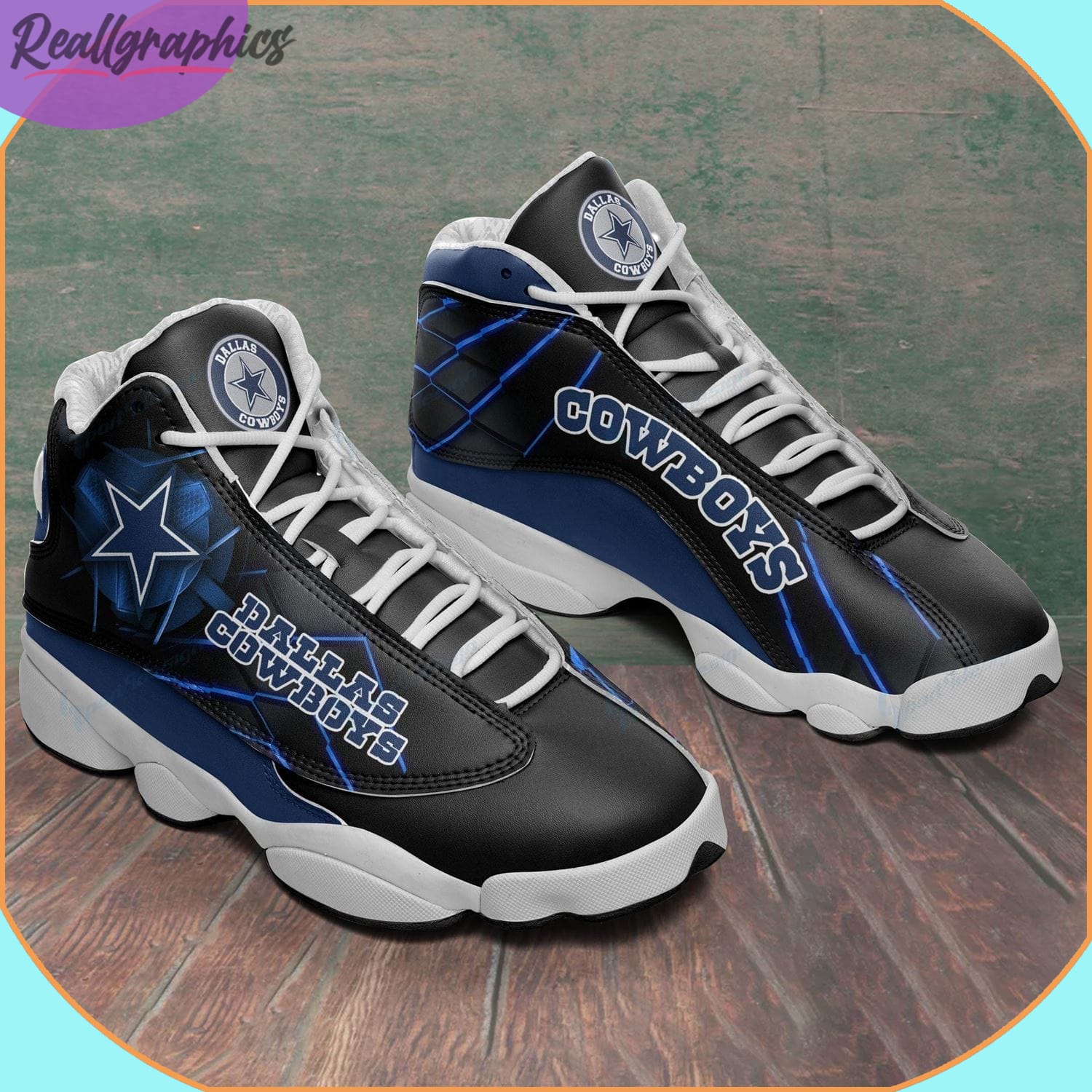 Dallas Cowboys Air Jordan 13 Sneaker, Cowboys NFL Shoes - Reallgraphics