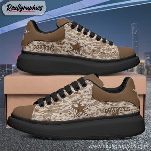 dallas cowboys camouflage custom mq sneakers