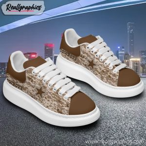 dallas cowboys camouflage custom mq sneakers