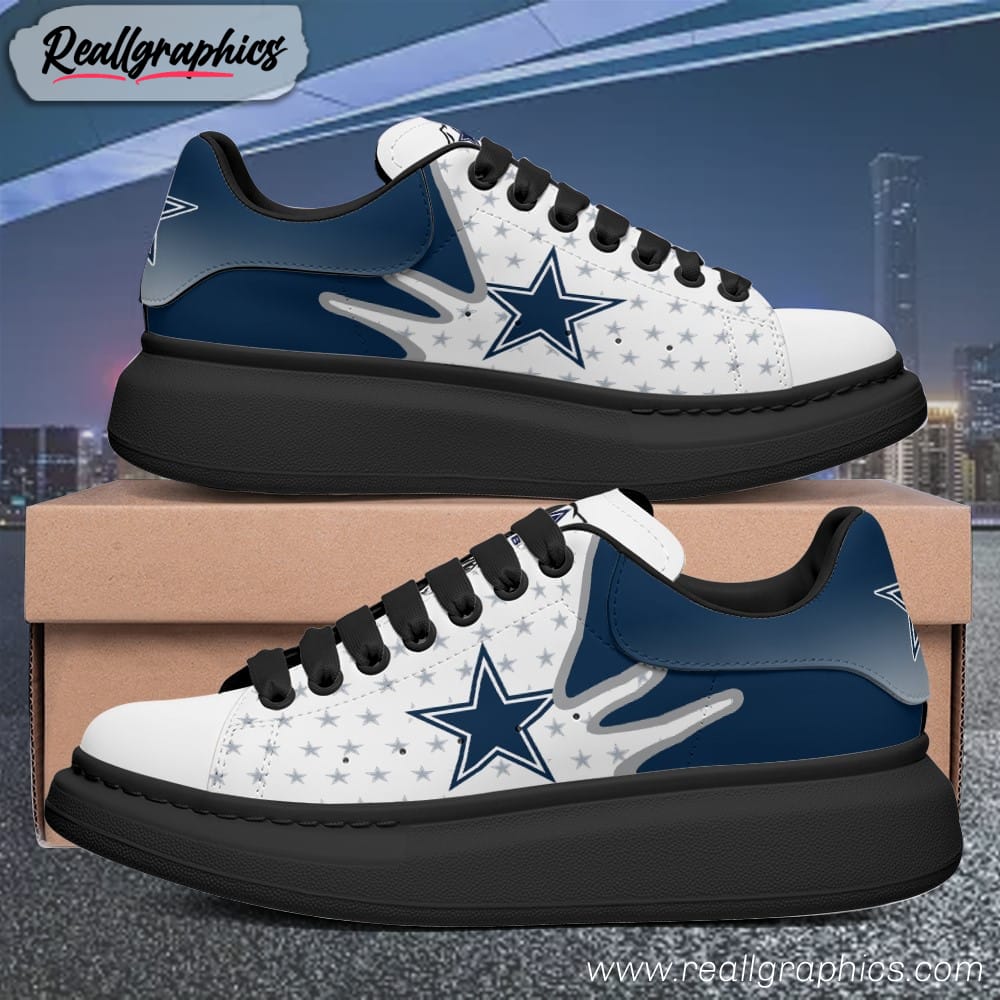 Dallas Cowboys Football Custom Air Jordan 4 Sneaker - Reallgraphics