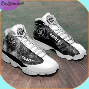 Las Vegas Raiders Air Jordan 13 Sneakers, Raiders NFL Gifts - Reallgraphics