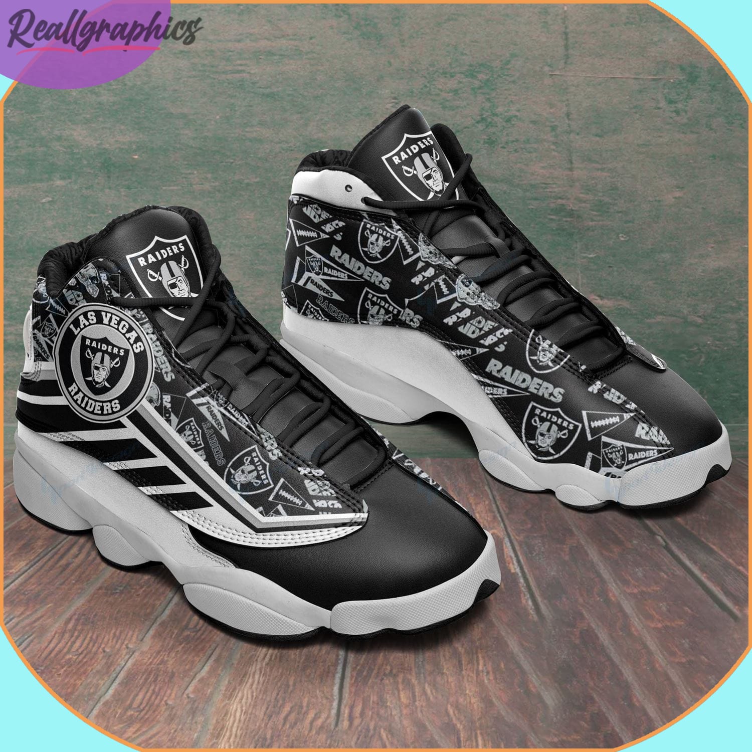 Las Vegas Raiders NFL Air Jordan 13 Shoes