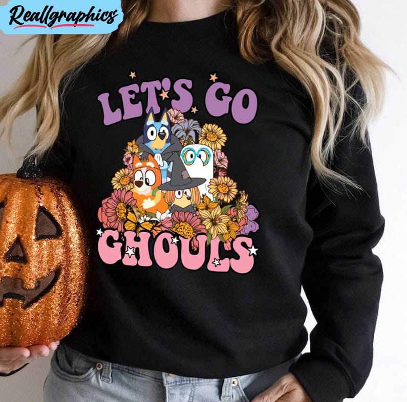 Let's Go Ghouls Bluey Family Halloween Shirt, hoodie, sweater, long sleeve  and tank top