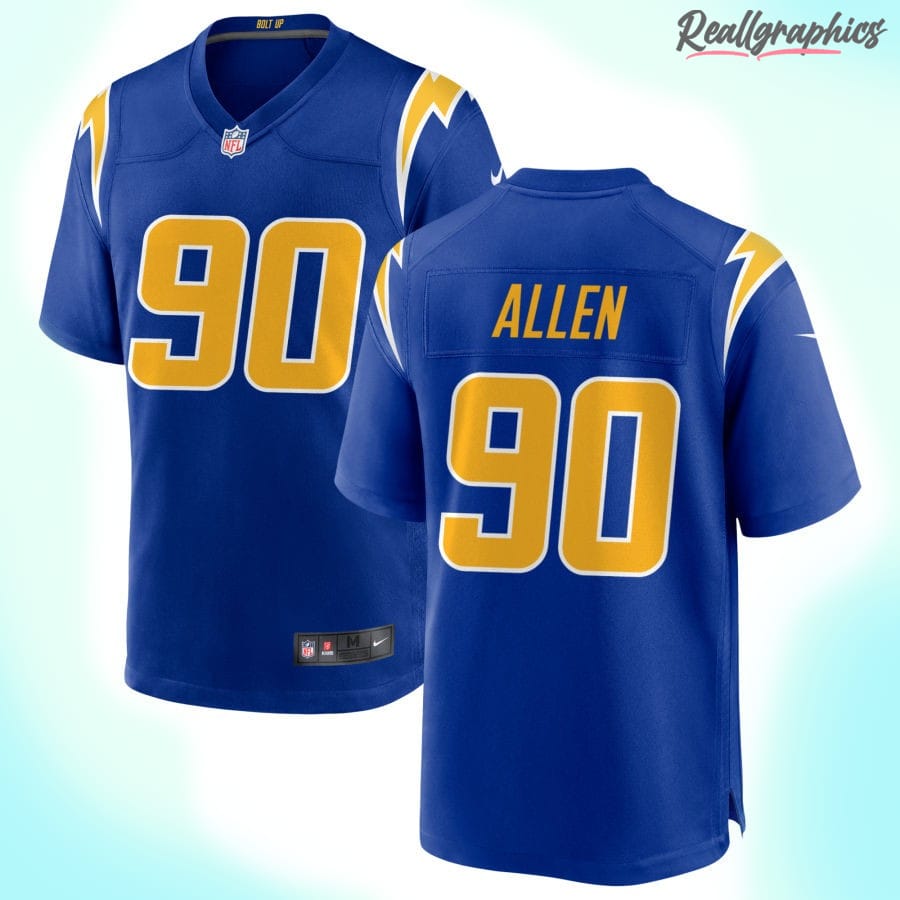 Men's Los Angeles Chargers Royal Alternate Custom Jersey - Reallgraphics