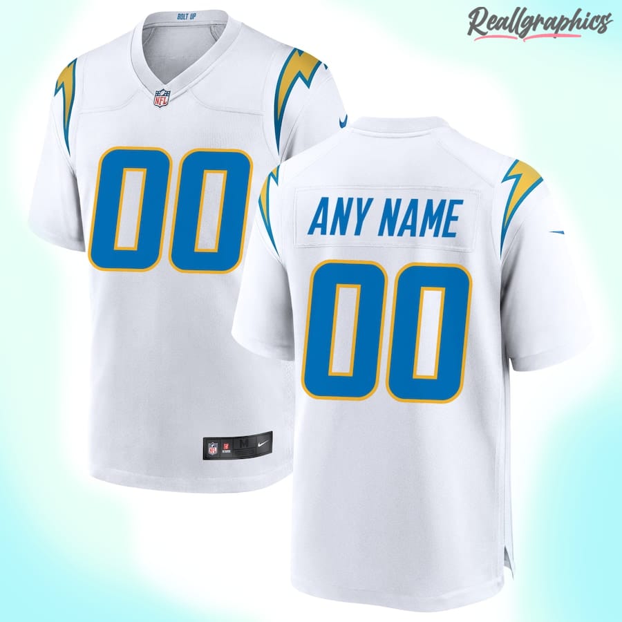Los Angeles Chargers Navy Alternate Custom Jersey - Reallgraphics
