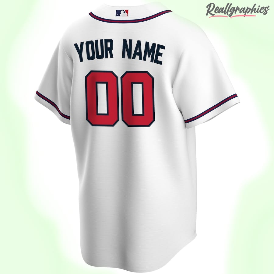 Atlanta Braves Custome Name Number Black Baseball Jersey Fan Made Fullsize
