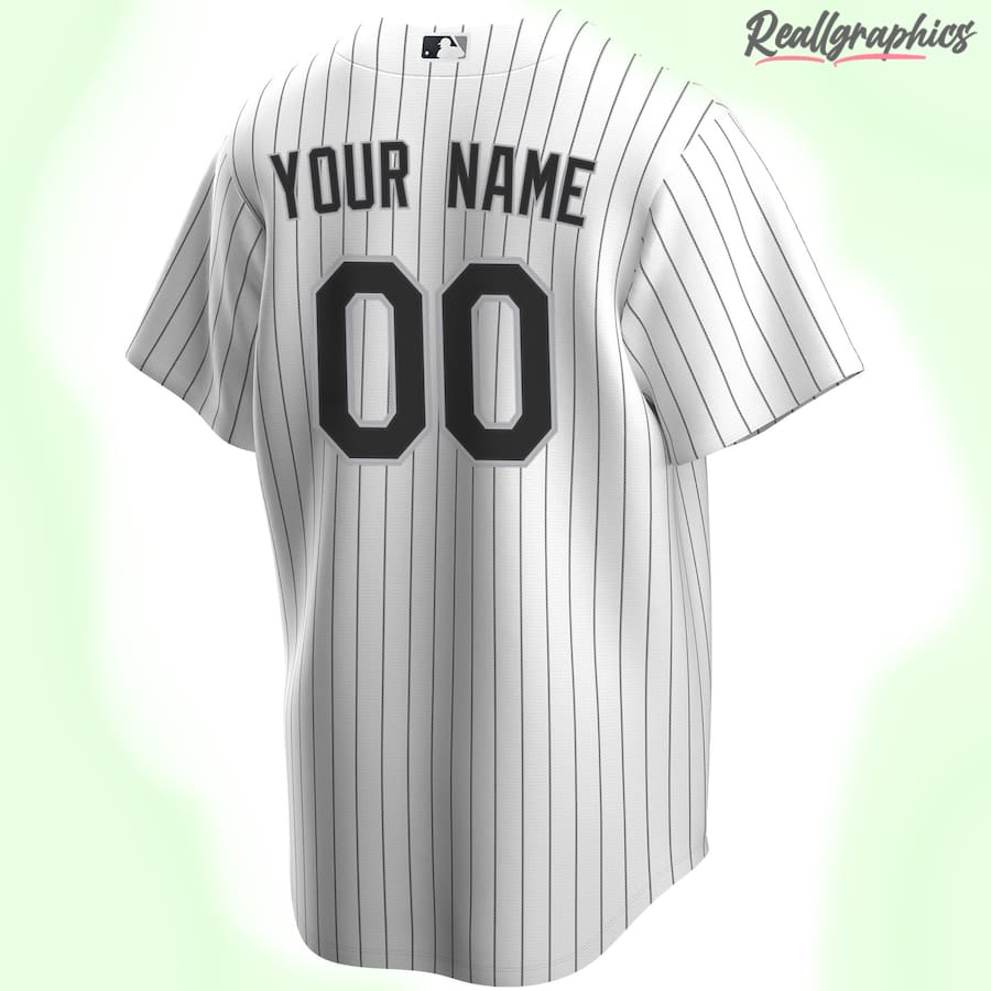 Men's Chicago White Sox Nike Black Alternate Replica Custom Jersey