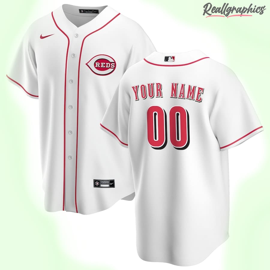 Men's Cincinnati Reds MLB White Home Custom Jersey, Cicinnati Jersey Cheap  For Sale - Reallgraphics