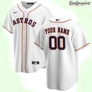 Women's Custom Houston Astros Authentic White Home Jersey