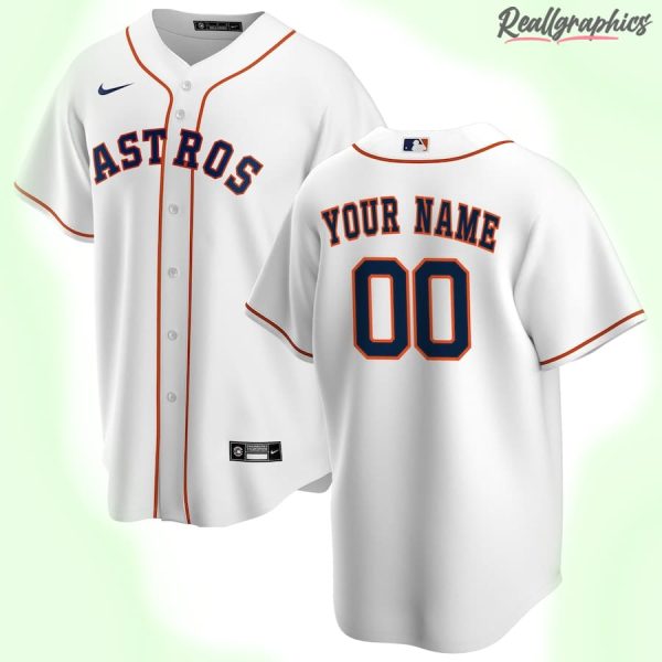 Baseball Houston Astros Personalized Name Baseball Jersey