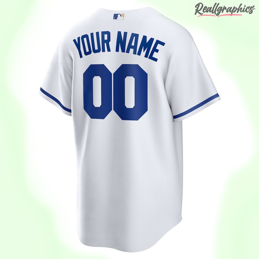 Men's Kansas City Royals MLB White Custom Jersey - Reallgraphics