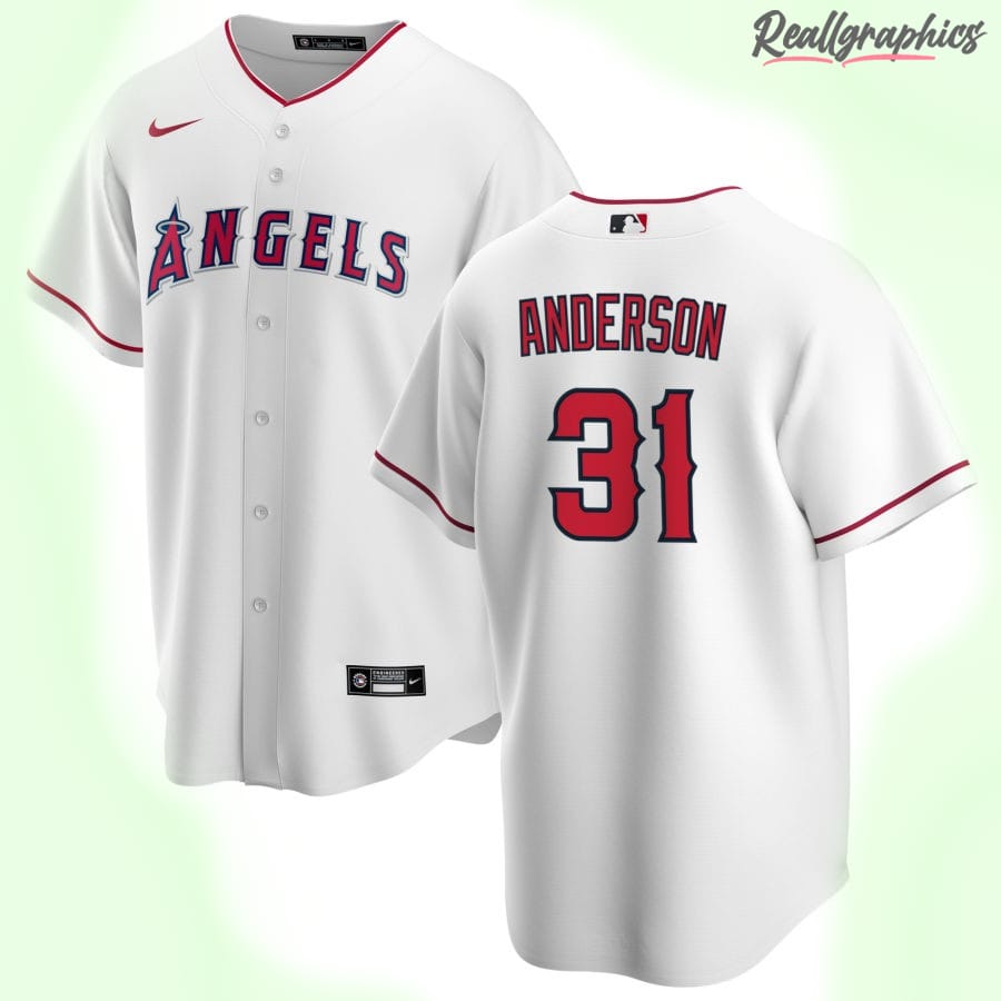 Men's Los Angeles Angels Nike Black/White Official Replica Jersey