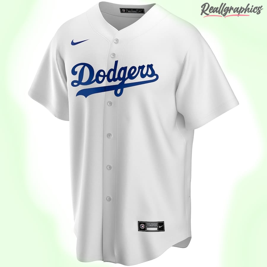 Men's Los Angeles Dodgers MLB White Home Custom Jersey, Dodgers