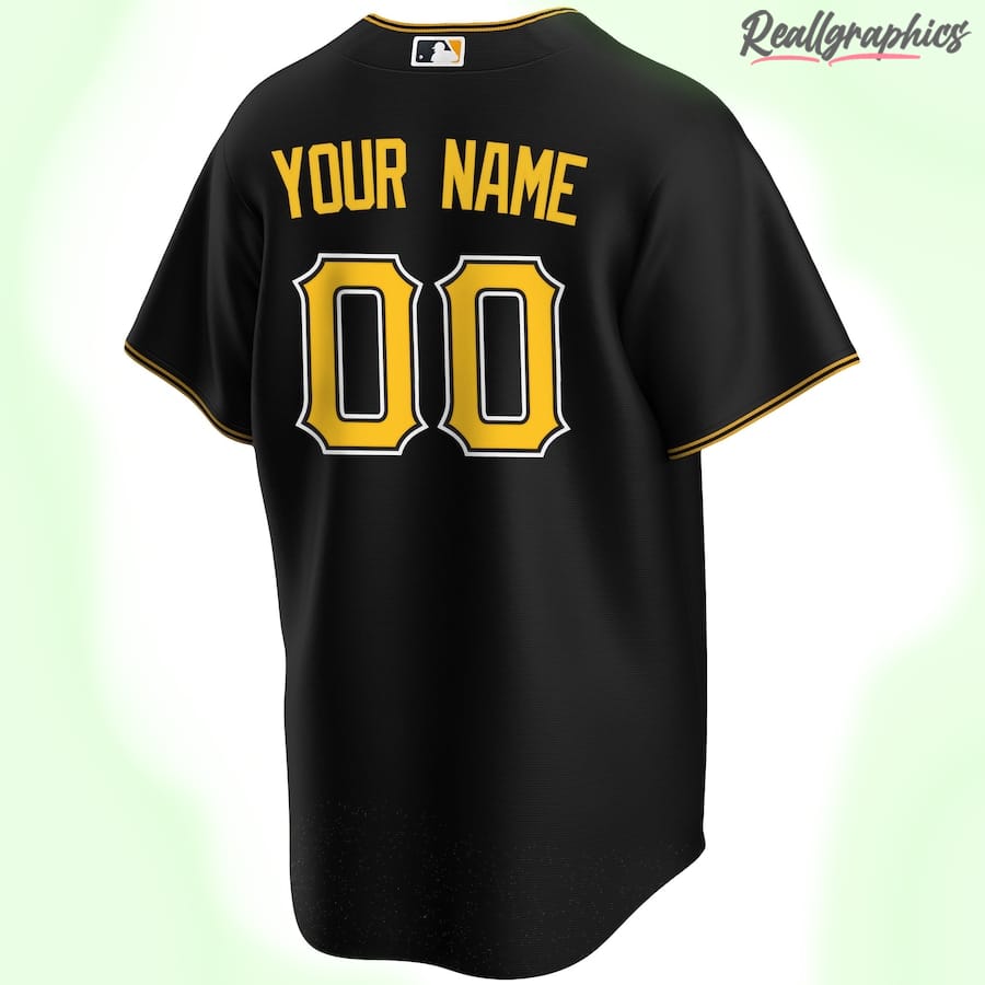 Men's Pittsburgh Pirates MLB Black Alternate Custom Jersey