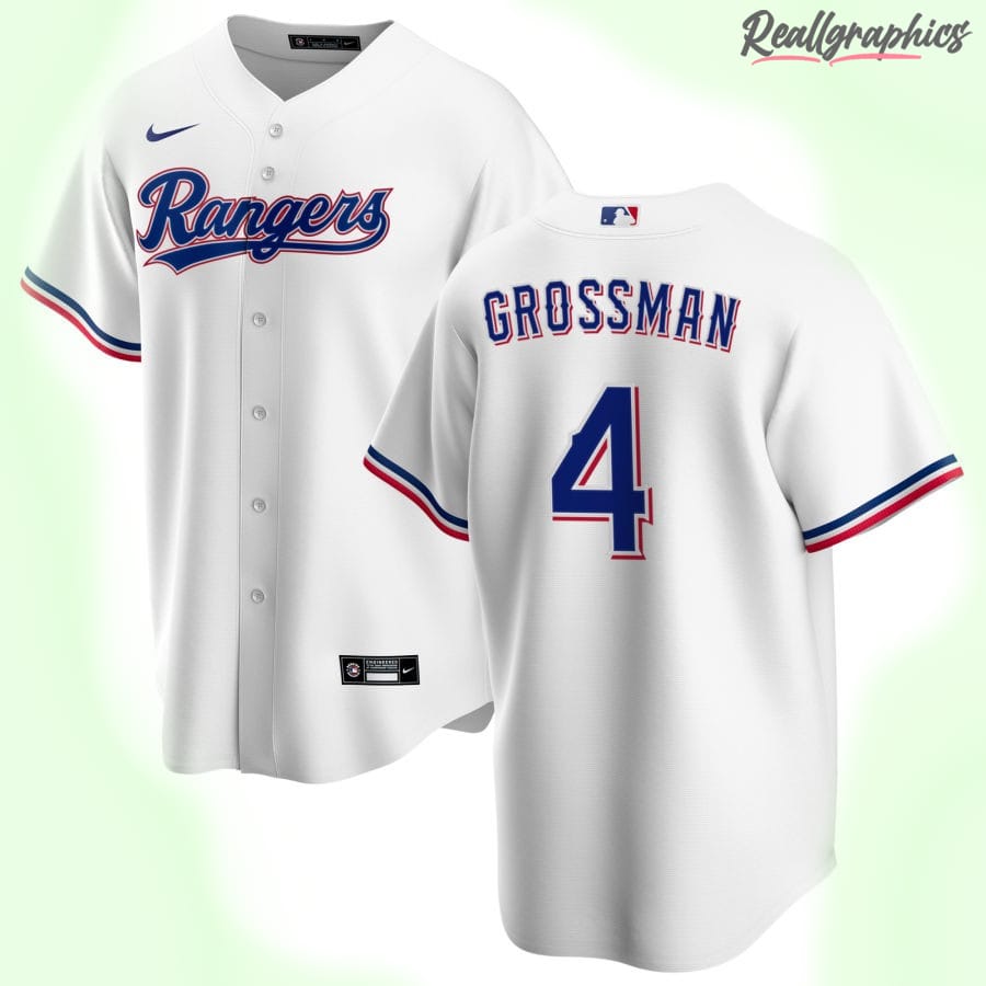 Men's Texas Rangers MLB White Home Custom Jersey, Rangers Gifts -  Reallgraphics