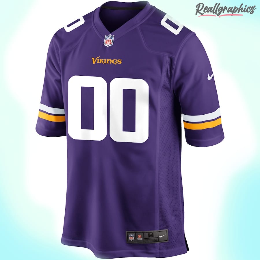 Men's Minnesota Vikings Purple Custom Jersey, Vikings Football