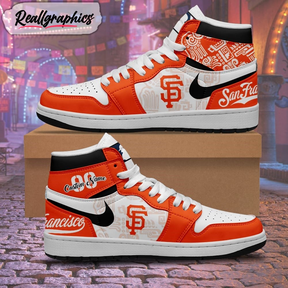 Custom MLB San Francisco Giants Nike Logo Jordan 1 High, SF Giants Shoes -  Reallgraphics