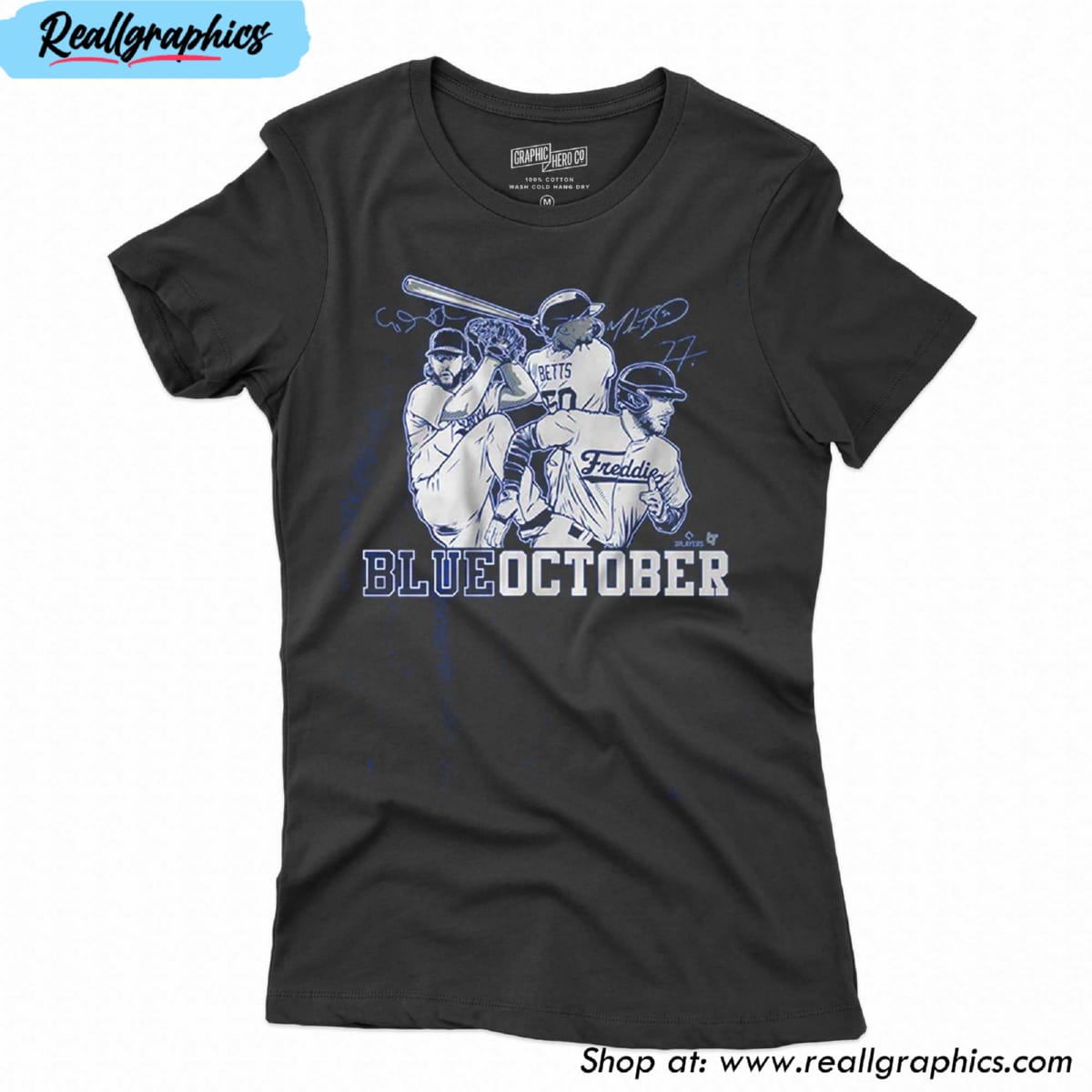 Mookie Betts, Freddie Freeman, & Clayton Kershaw Blue October LA Dodgers  Shirt, hoodie, sweater, long sleeve and tank top