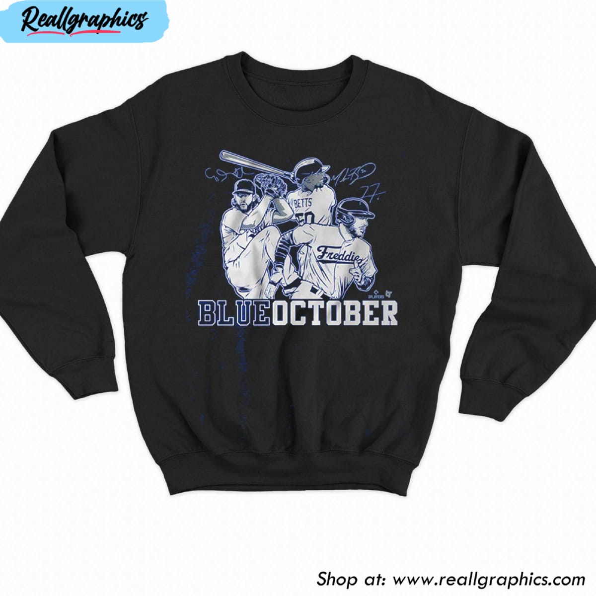 Official mookie Betts, Freddie Freeman, & Clayton Kershaw Blue October LA Dodgers  Shirt, hoodie, sweater, long sleeve and tank top