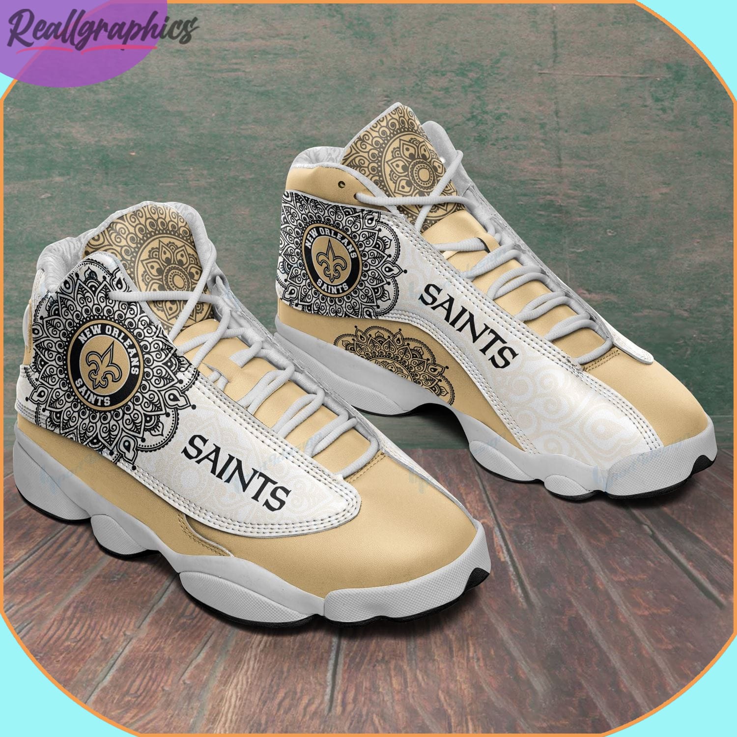 New Orleans Saints Air Jordan 13 Sneakers Nfl Custom Sport Shoes