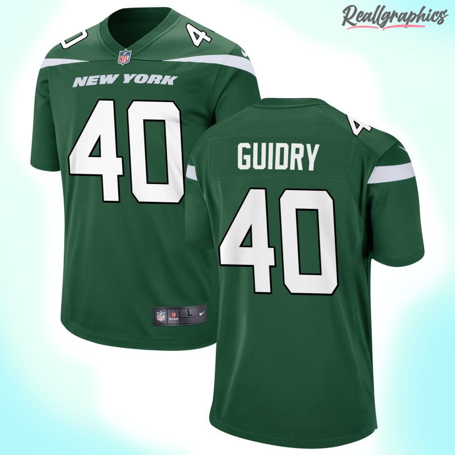 Men's Nike Gotham Green New York Jets Game Custom Jersey