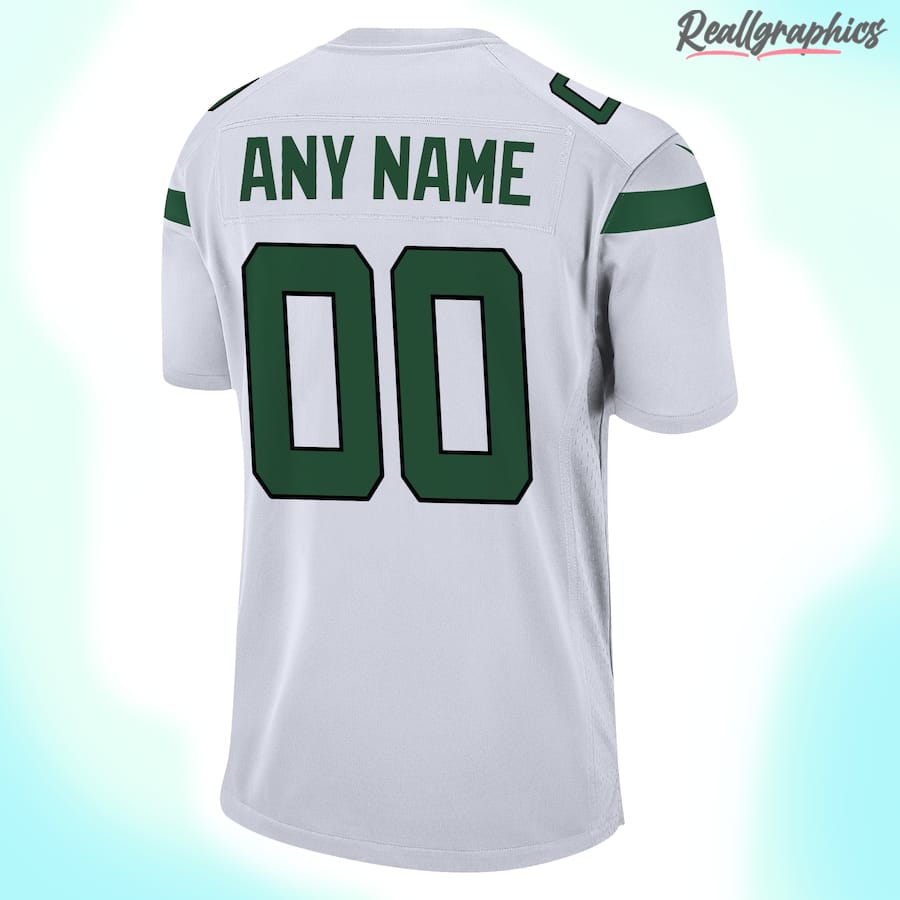 Men's New York Jets White Custom Jersey, NFL Jerseys For Sale -  Reallgraphics