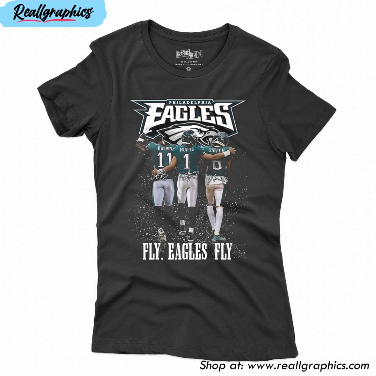 Philadelphia Eagles Mens Shirt, Hurts And Smith Fly Eagles Fly T