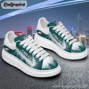 philadelphia eagles logo alexander mcqueen style shoes & sneaker