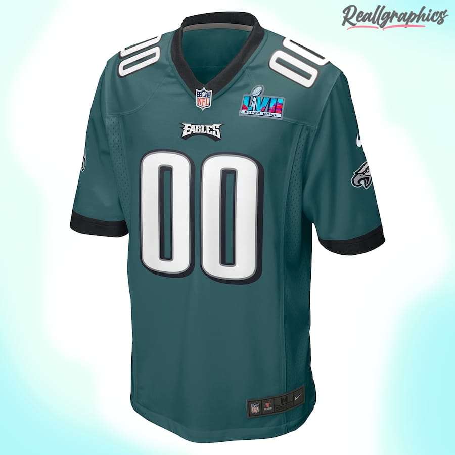 Philadelphia Eagles Midnight Green Super Bowl LVII Game Custom Jersey -  Reallgraphics